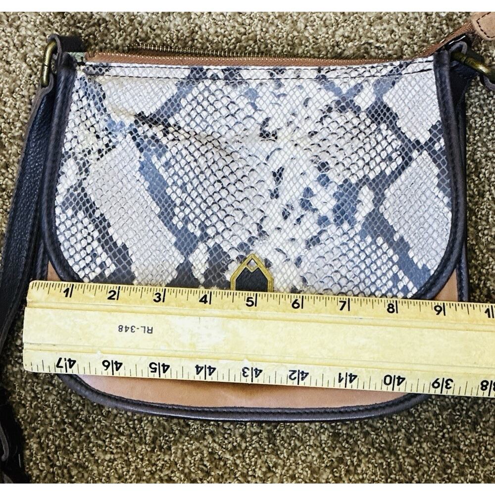 The Sak Playa Premium Vintage Finish Embossed Leather Crossbody Handbag - Picture 11 of 14